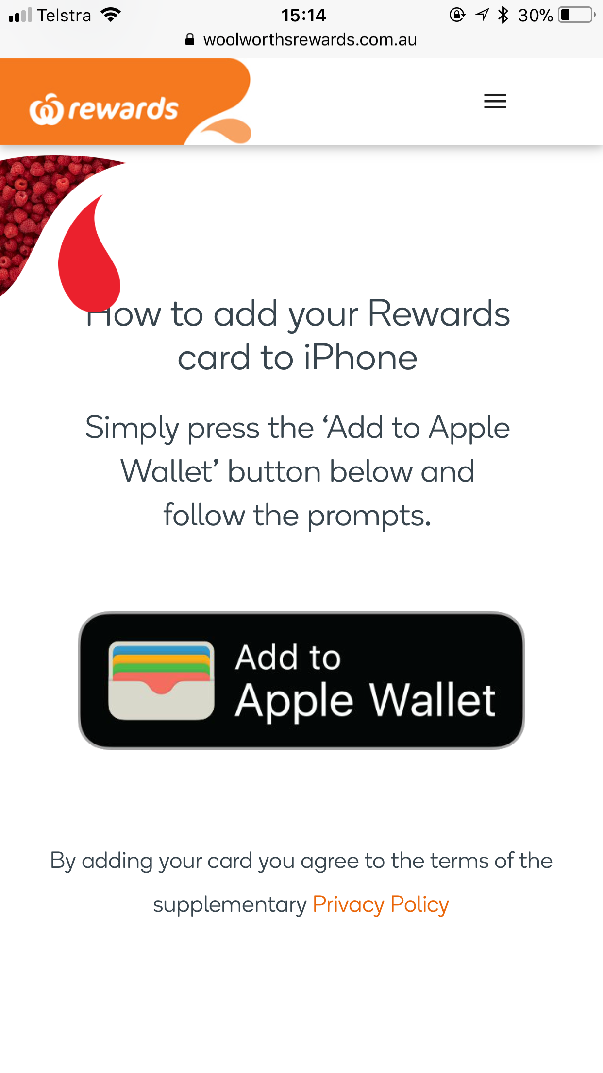 add woolworths rewards card to apple watch｜TikTok Search