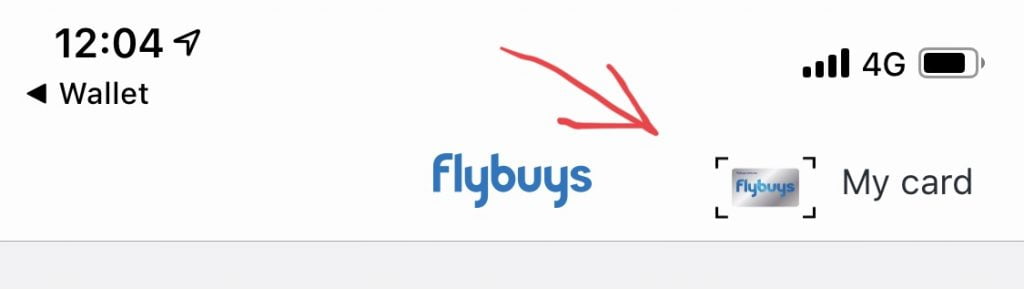 My Card in flybuys app