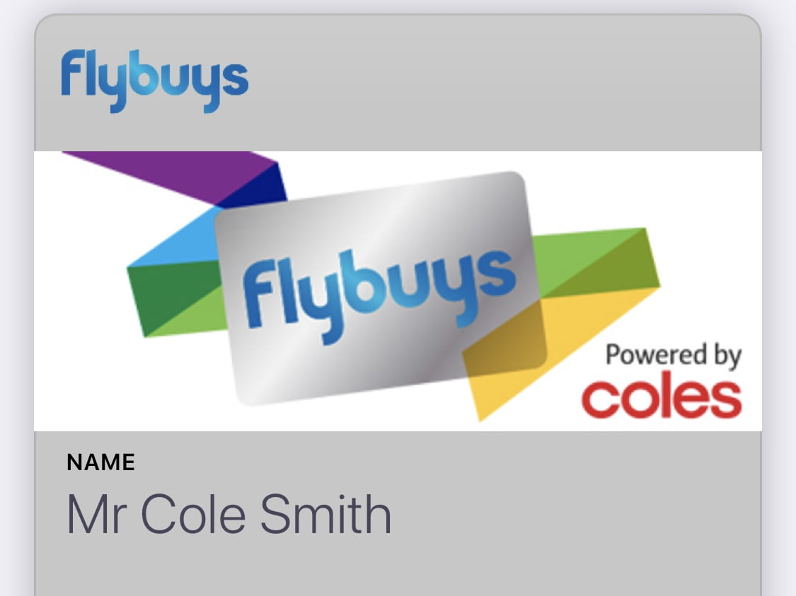 Keep your flybuys card handy in your Apple Wallet Tap Down Under